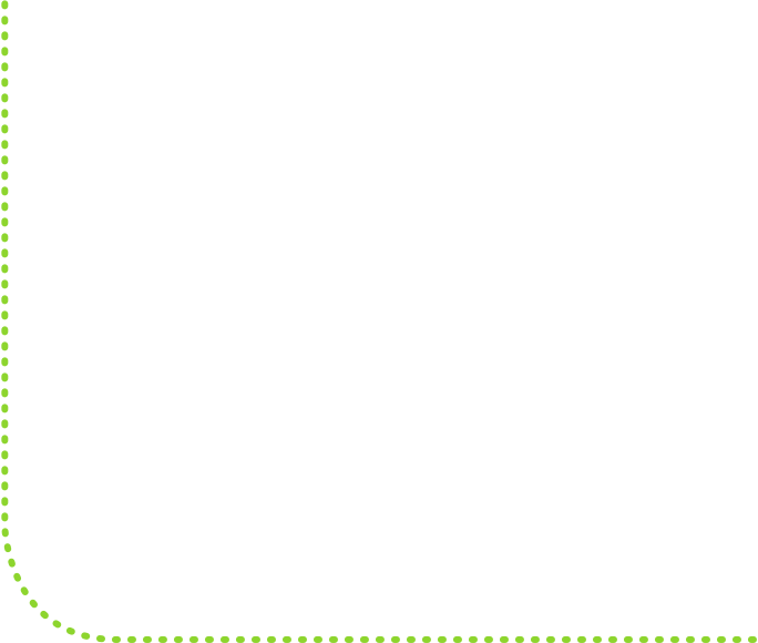 dotted green trail